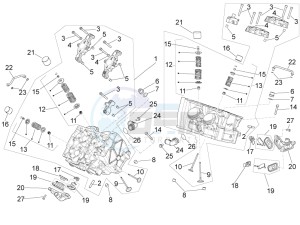 RSV4 1000 Racing Factory L.E. USA-CND (NAFTA) drawing Cylinder head - valves