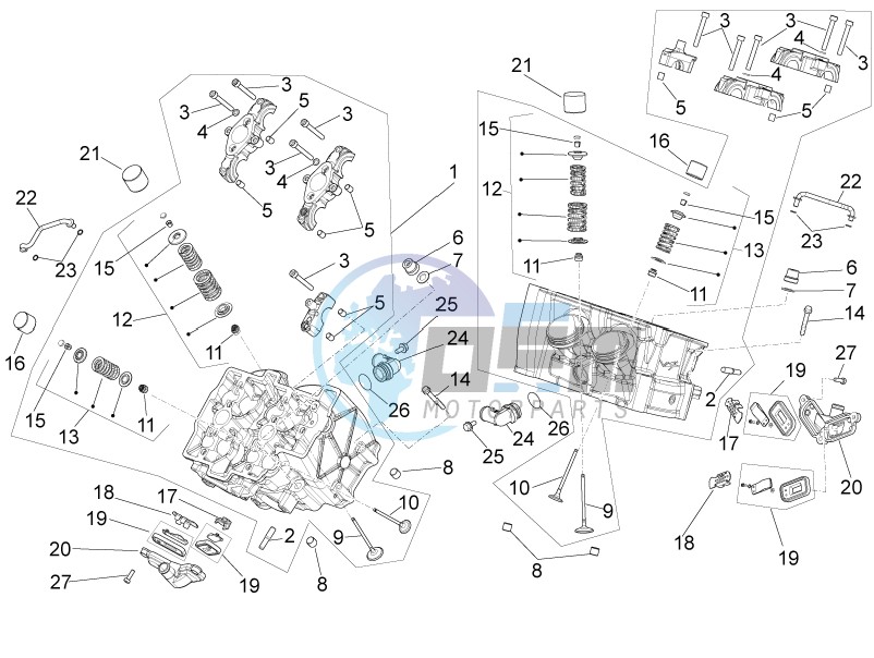 Cylinder head - valves