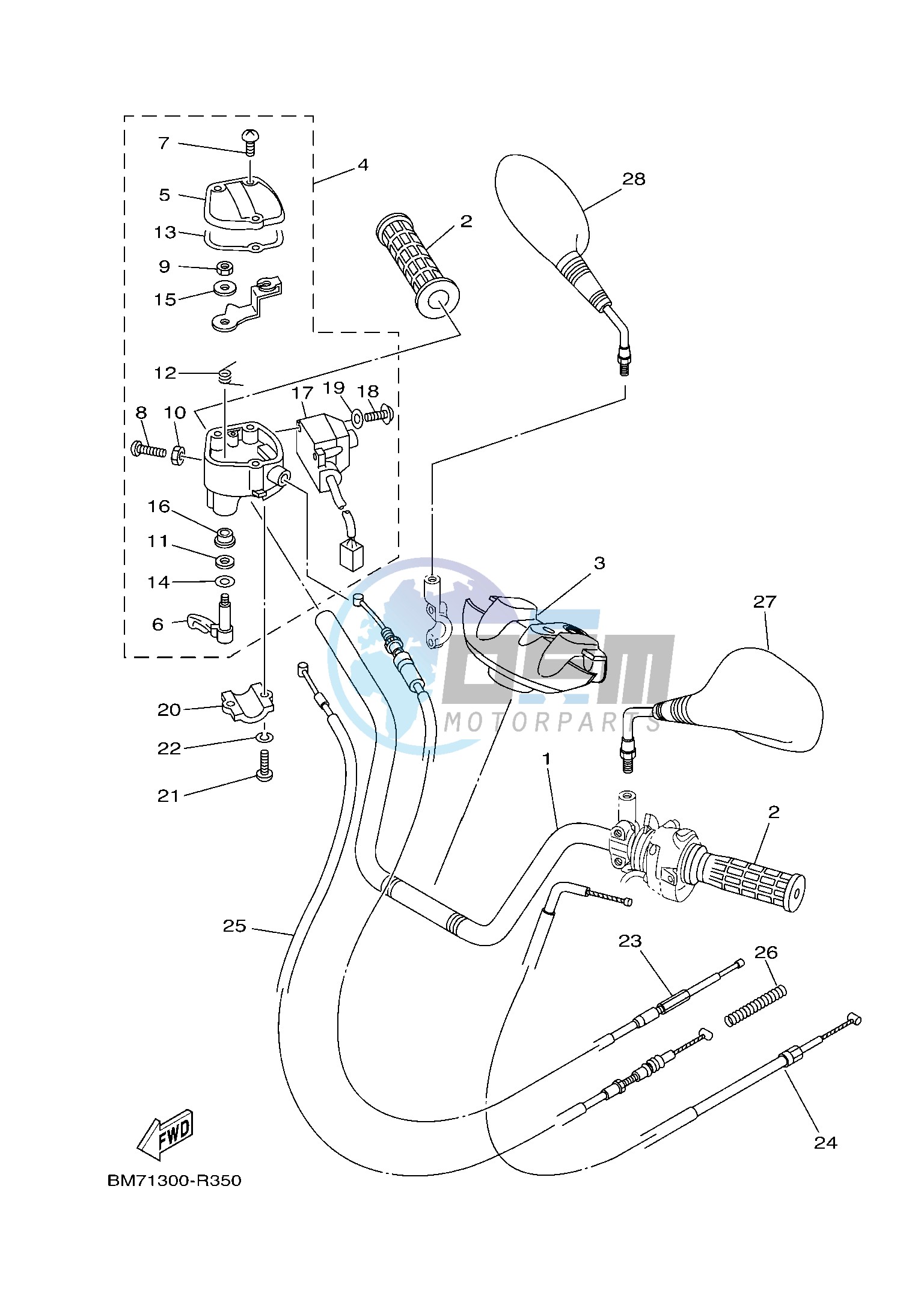 STEERING HANDLE & CABLE