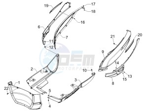 Carnaby 200 4t e3 drawing Side cover - Spoiler