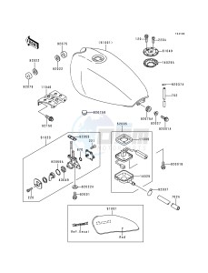 ZR 550 B [ZEPHYR] (B1-B4) [ZEPHYR] drawing FUEL TANK-- ZR550-B4- -