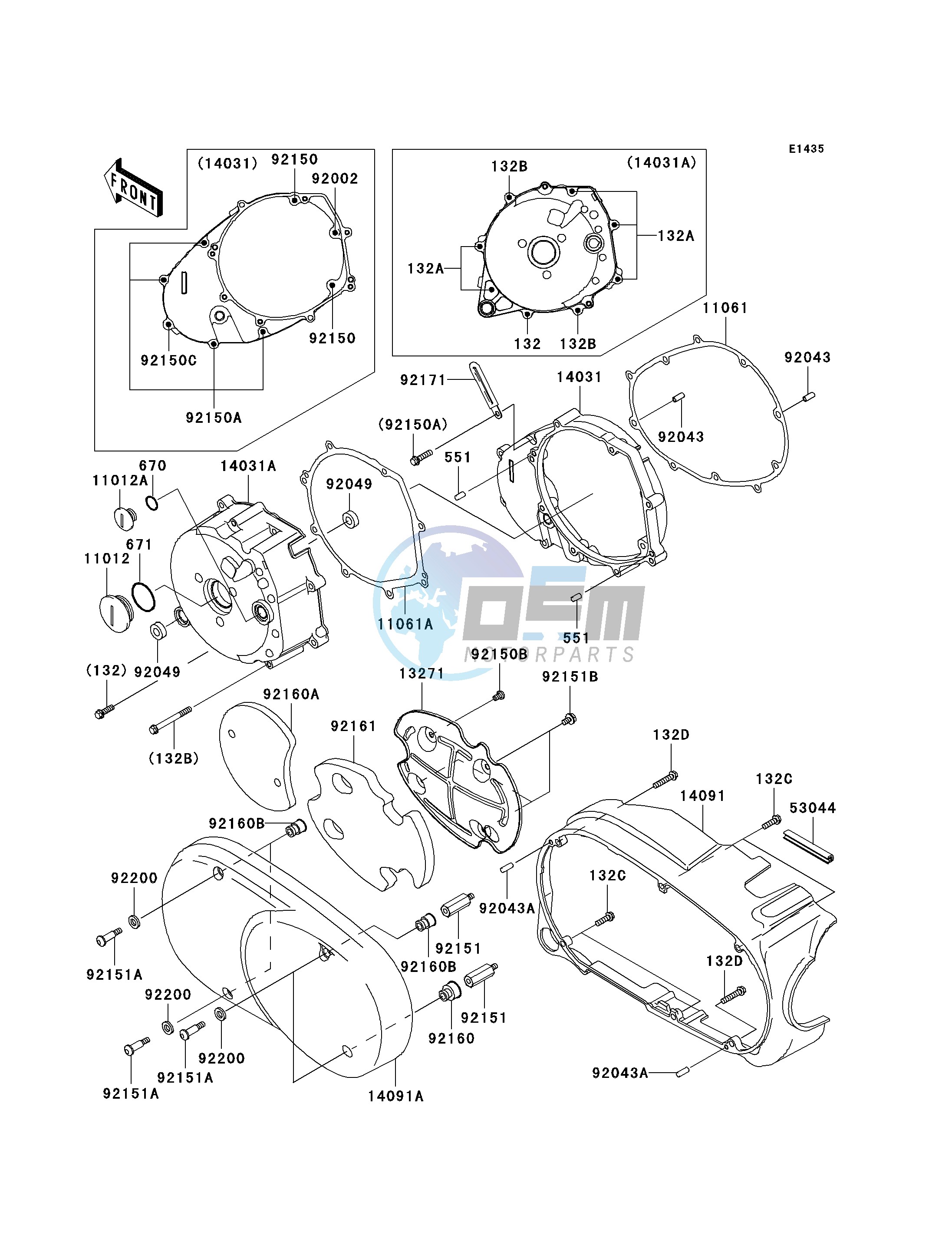 LEFT ENGINE COVER-- S- -