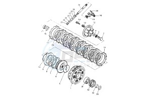 XJ S DIVERSION 900 drawing CLUTCH