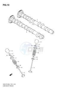 GSX-R1000 (E21) drawing CAMSHAFT - VALVE