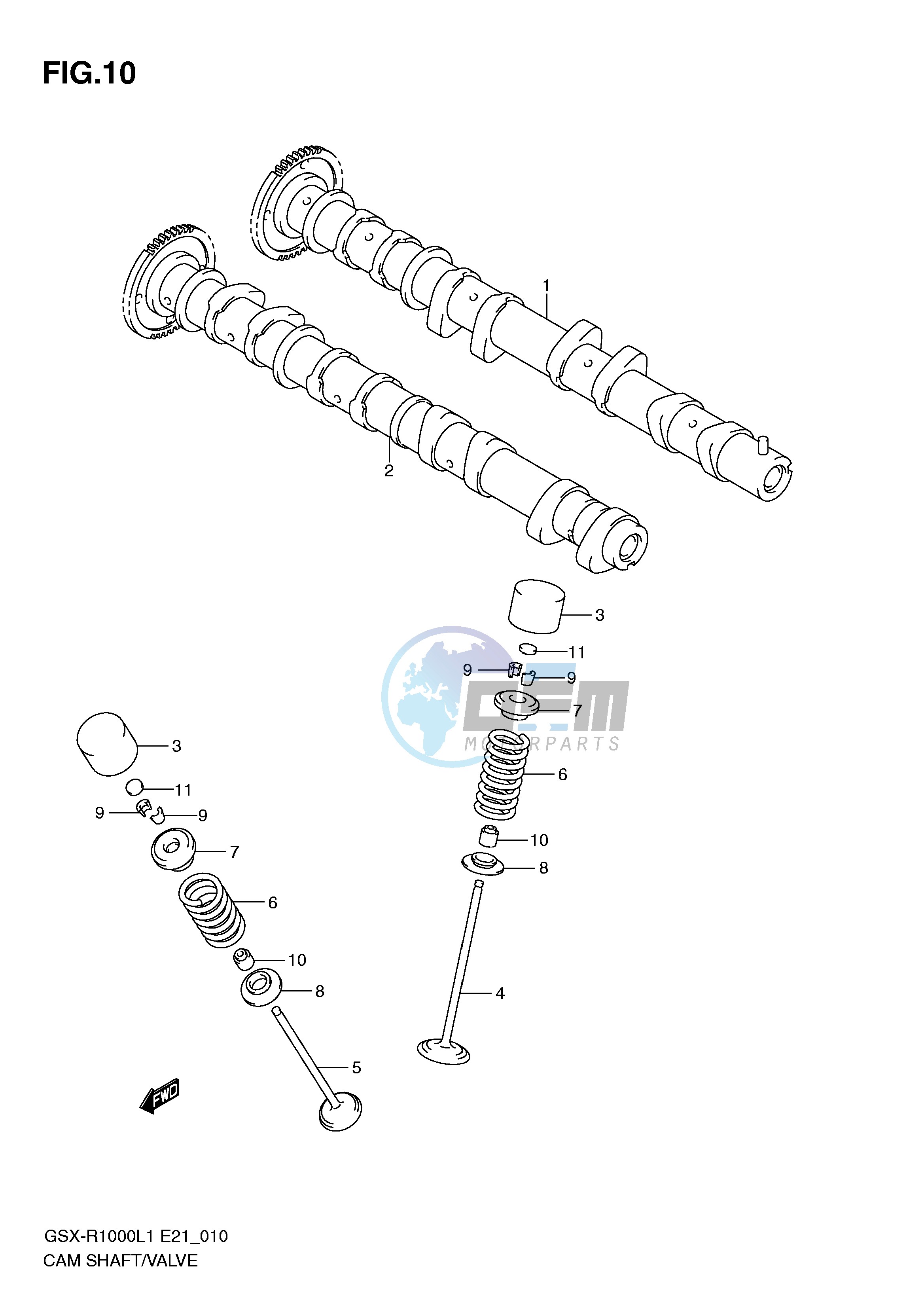 CAMSHAFT - VALVE