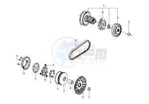 LOOXOR - 50 cc drawing CLUTCH