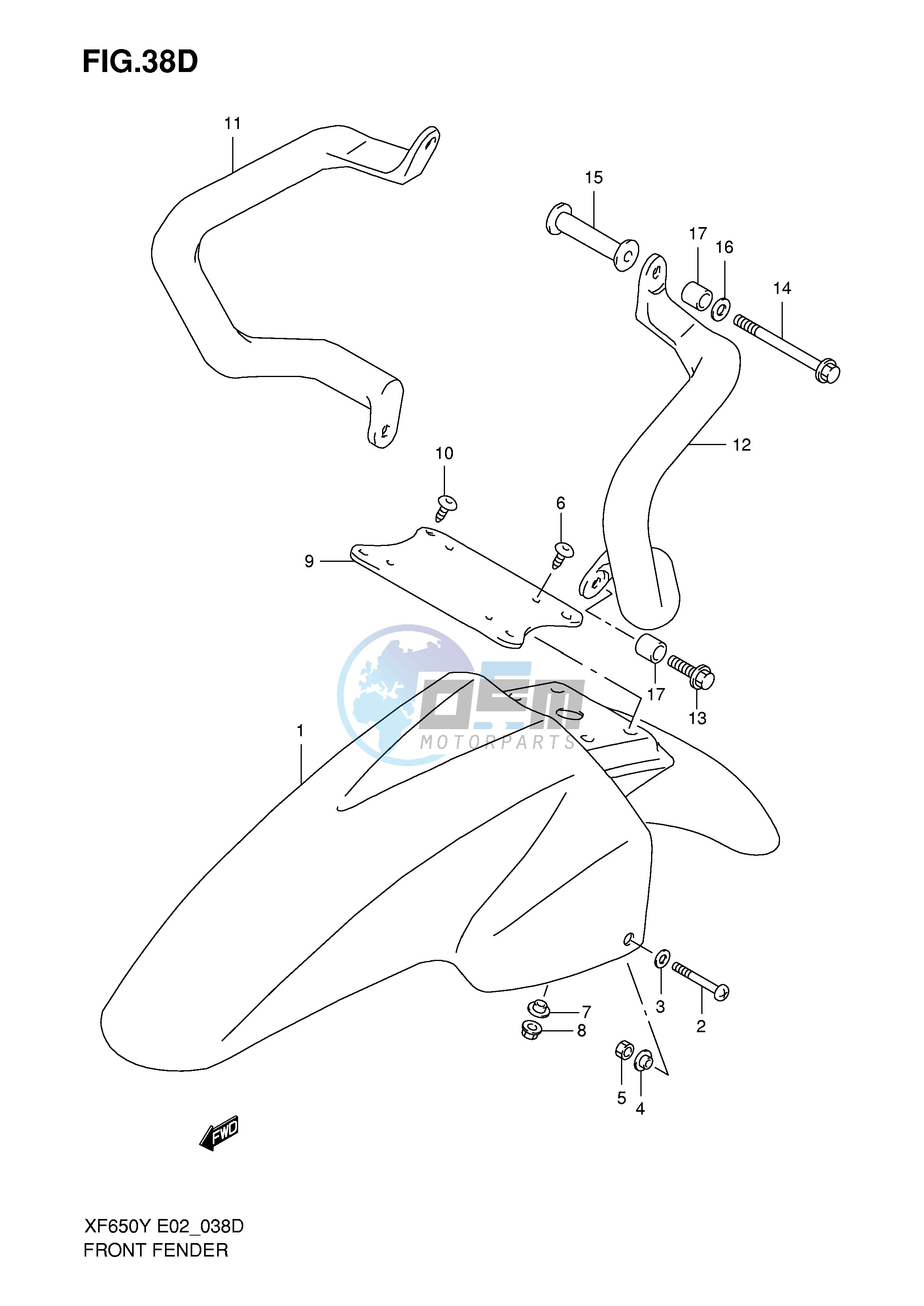 FRONT FENDER (MODEL K1)