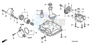 CBF1000TA UK - (E / ABS MKH) drawing OIL PAN/OIL PUMP