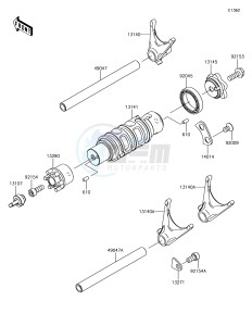 NINJA 650 EX650KJFA XX (EU ME A(FRICA) drawing Gear Change Drum/Shift Fork(s)