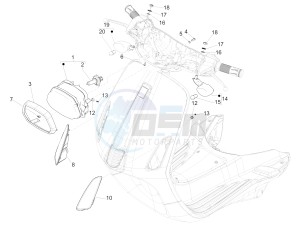 Sprint 50 4T 4V (NAFTA) drawing Front headlamps - Turn signal lamps