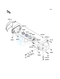 KFX700 KSV700-A2 EU drawing Headlight(s)