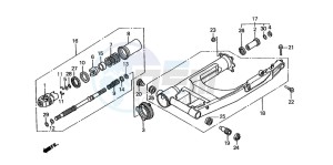 ST1100A drawing SWINGARM