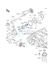 ZX636 C [NINJA ZX-6R] (C6F) C6F drawing OIL PUMP_OIL FILTER