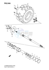 LT-R450 (E28-E33) drawing RIGHT REAR WHEEL (MODEL K8 K9 L0)