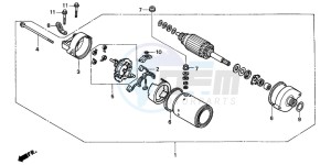 CBR900RR FIRE BLADE drawing STARTING MOTOR