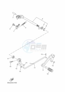 YZF125-A YZF-R125 (BGV3) drawing SHIFT SHAFT