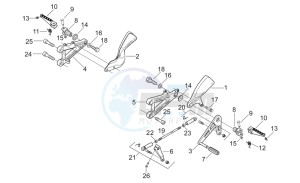 RS 250 drawing Front footrests