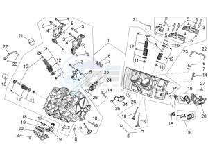 RSV 4 1000 APRC R ABS USA drawing Cylinder head - valves