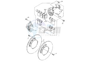 YZF R6 600 drawing FRONT BRAKE CALIPER