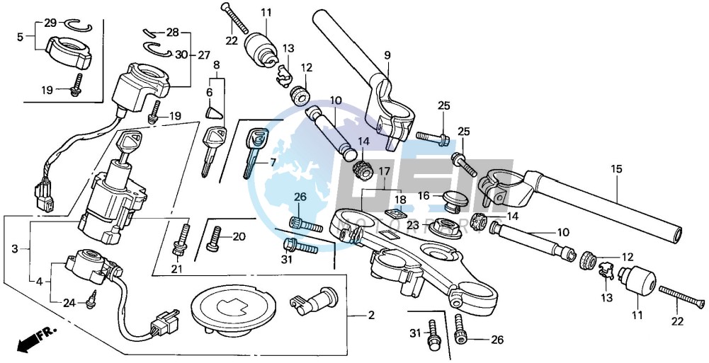 HANDLE PIPE/TOP BRIDGE