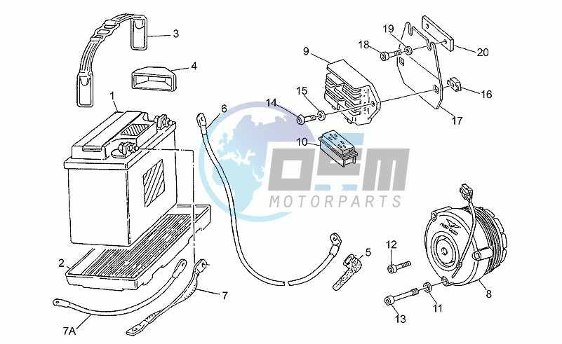 Saprisa battery - alternator