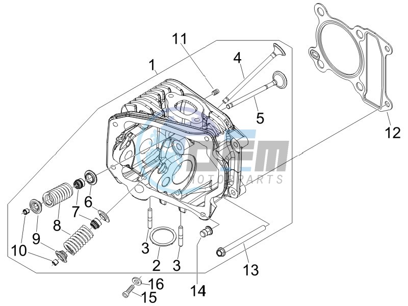 Cilinder head unit - Valve