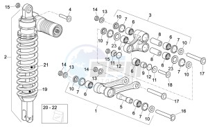 SXV 450 SXV 450-550 STREET LEGAL drawing Rear Shock absorber