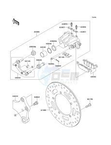 VN 900 B [VULCAN 900 CLASSIC] (6F-9F) B8F drawing REAR BRAKE