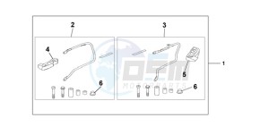 CBF1000S9 UK - (E / ABS MKH) drawing PANNIER STAY