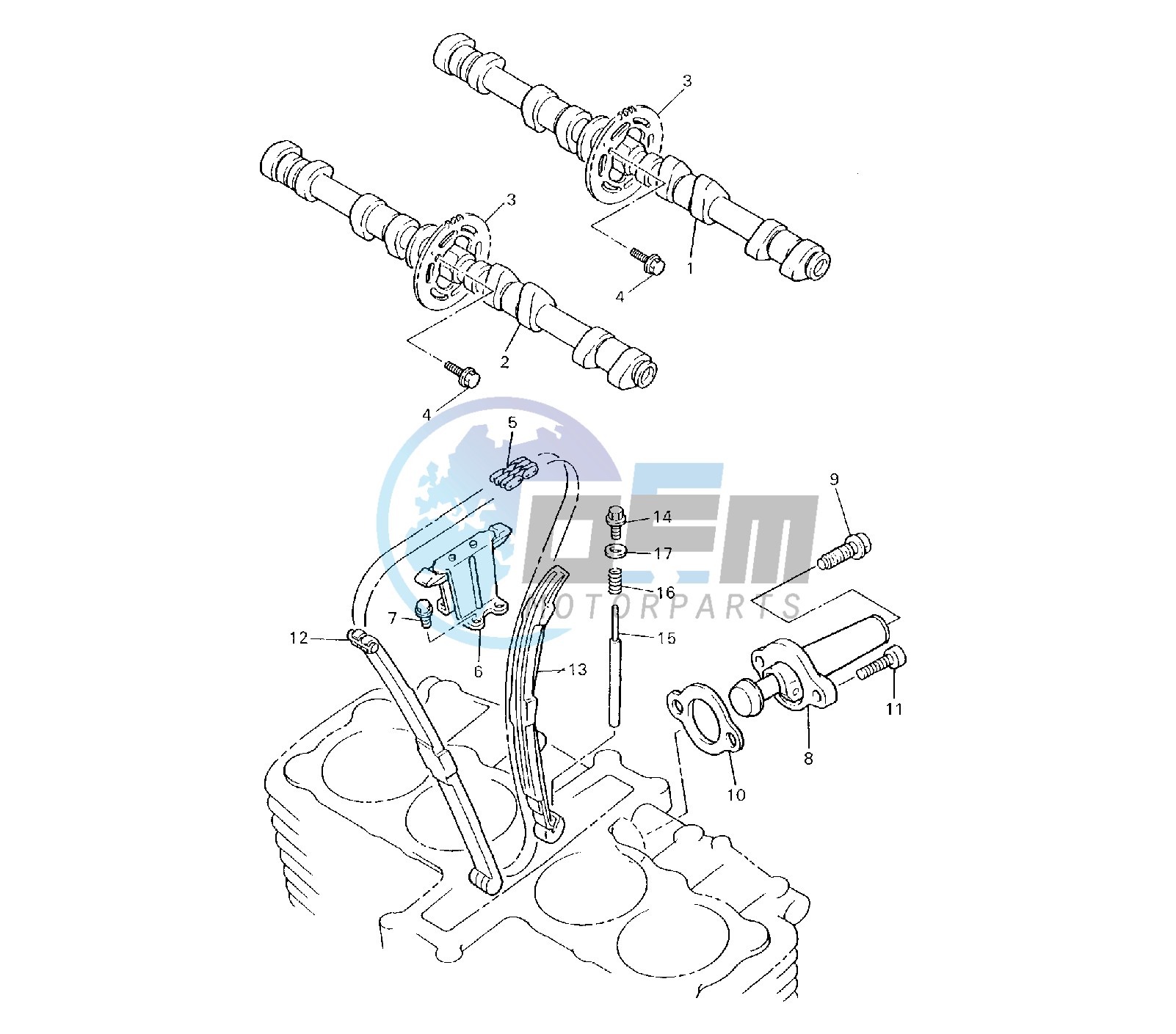 CAMSHAFT AND TIMING CHAIN