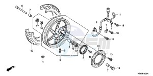 SH300B drawing FRONT WHEEL