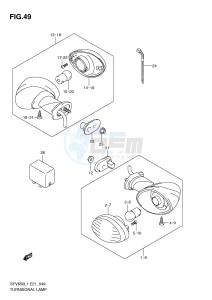 SFV650 (E21) Gladius drawing TURNSIGNAL LAMP