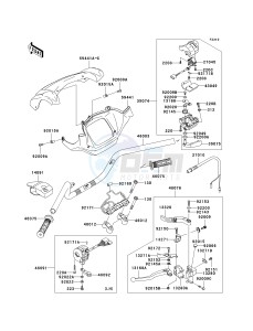 KVF 750 B (BRUTE FORCE 750 4X4I) (B6F-B7FA) B6F drawing HANDLEBAR