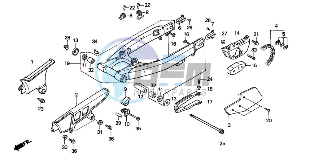 SWINGARM/CHAIN CASE