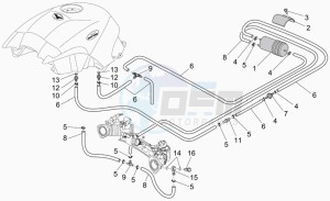 Breva V 1100 IE IE drawing Fuel vapour recover system