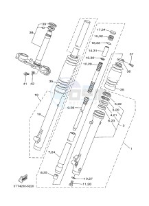 DT175 (3TSV) drawing FRONT FORK