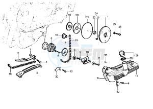 Runner VX-VXR 125-200 125 drawing Oil pump