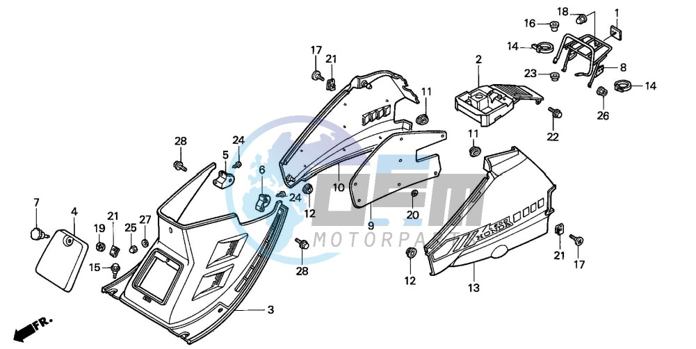 CENTER COVER/BODY COVER