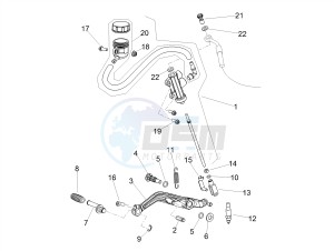 SHIVER 900 ABS (APAC) drawing Rear master cylinder