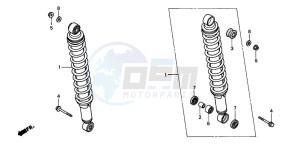 TRX450FE drawing REAR CUSHION