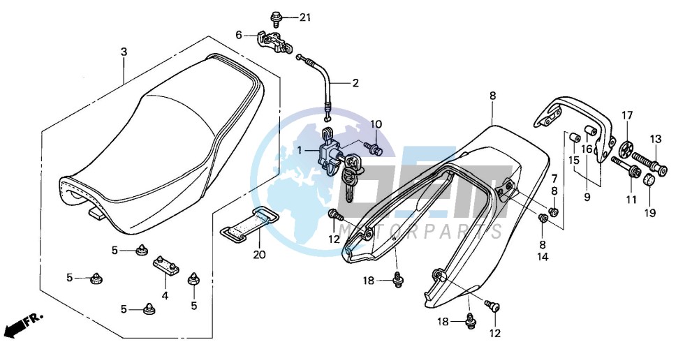 SEAT/REAR COWL