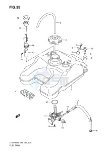 LT-Z400 (E28-E33) drawing FUEL TANK