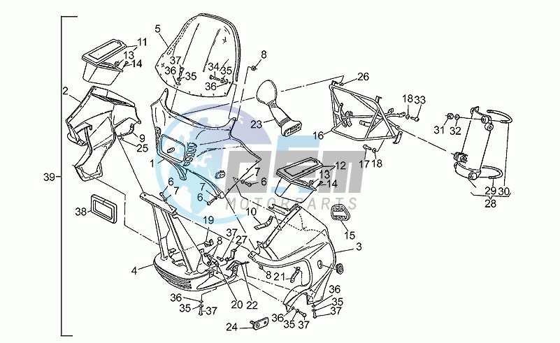 Fairing 850t5 carab.1989