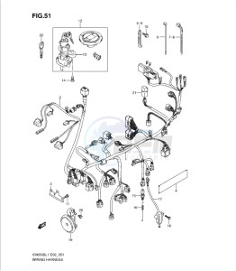 SV650/S drawing WIRING HARNESS (SV650SUL1 E24)