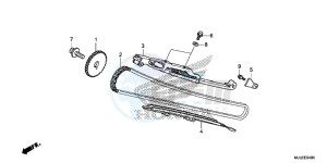 NC700SDE NC700SD 2ED - (2ED) drawing CAM CHAIN/ TENSIONER