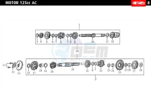 MARATHON-125-AC-E4-FREE-JUMP-AUSTRIA-FREE-JUMP-BLUE drawing GEARS