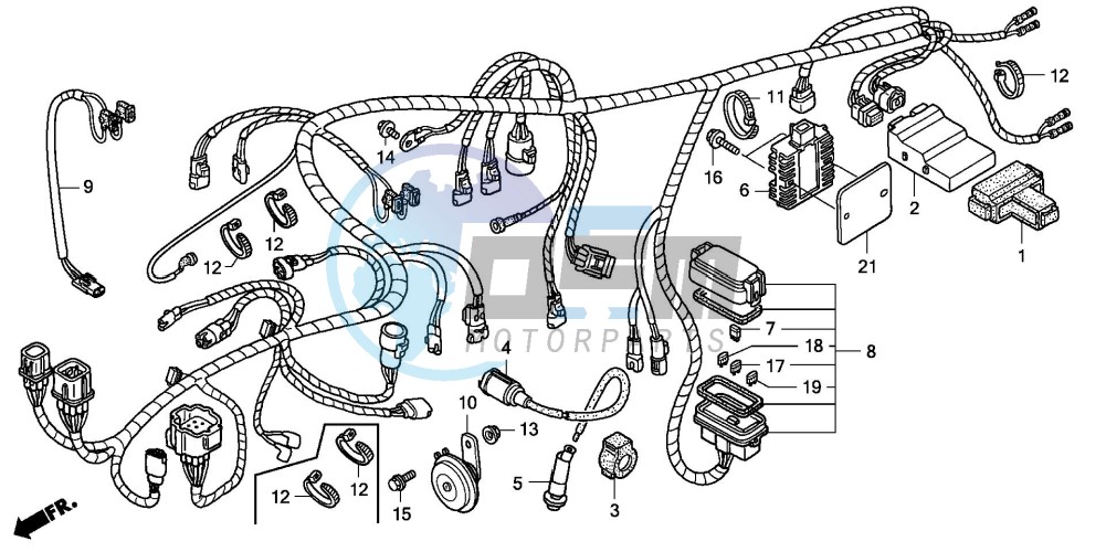 WIRE HARNESS (TRX500FA1/2/3/4)