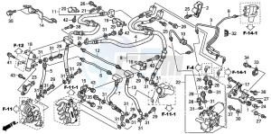 ST1300A drawing FRONT BRAKE HOSE (ST1300A)