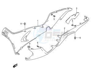 AN400 (E2) Burgman drawing SIDE LEG SHIELD (MODEL K3)