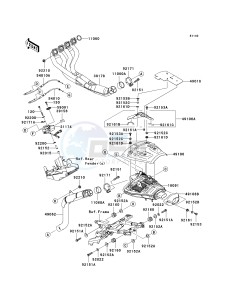 ZX 600 N [NINJA ZX-6RR] (6F) N6F drawing MUFFLER-- S- -